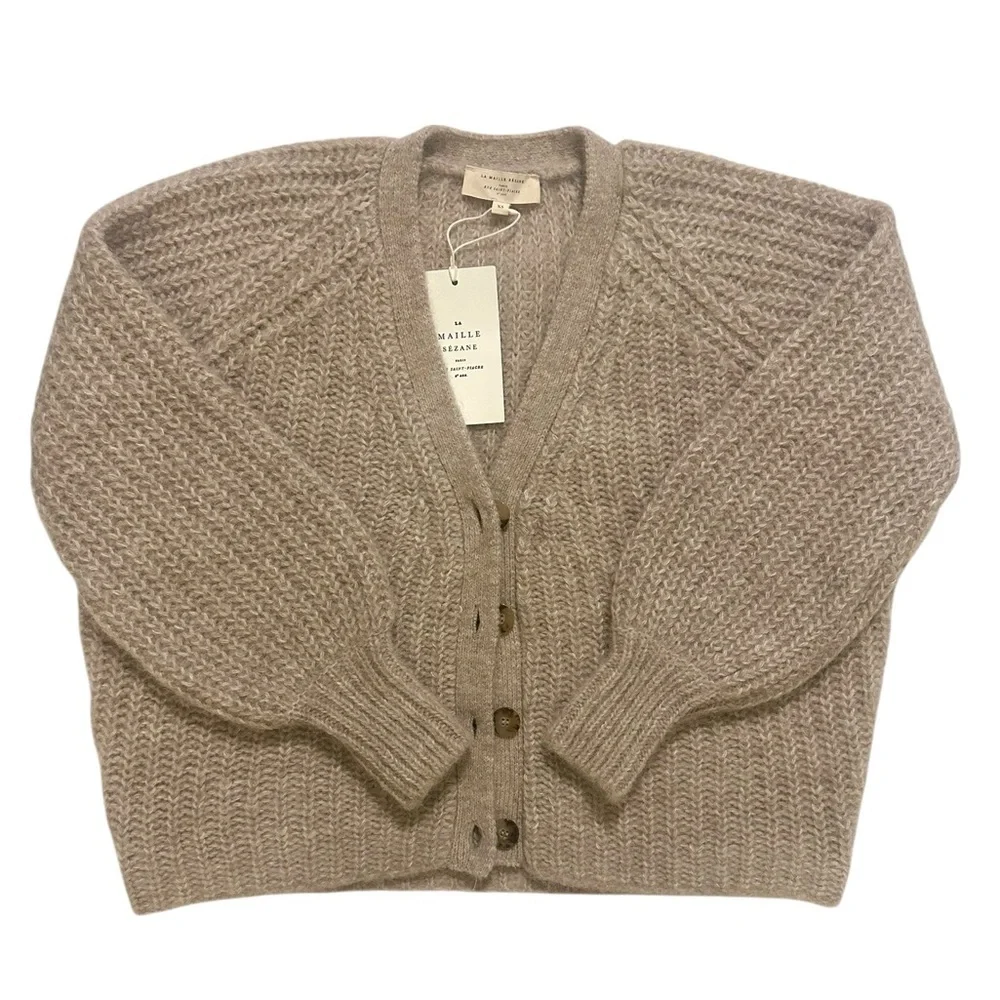 NWTđź’• Sezane Basile Cardigan - Beige XS - Picture 2 of 6
